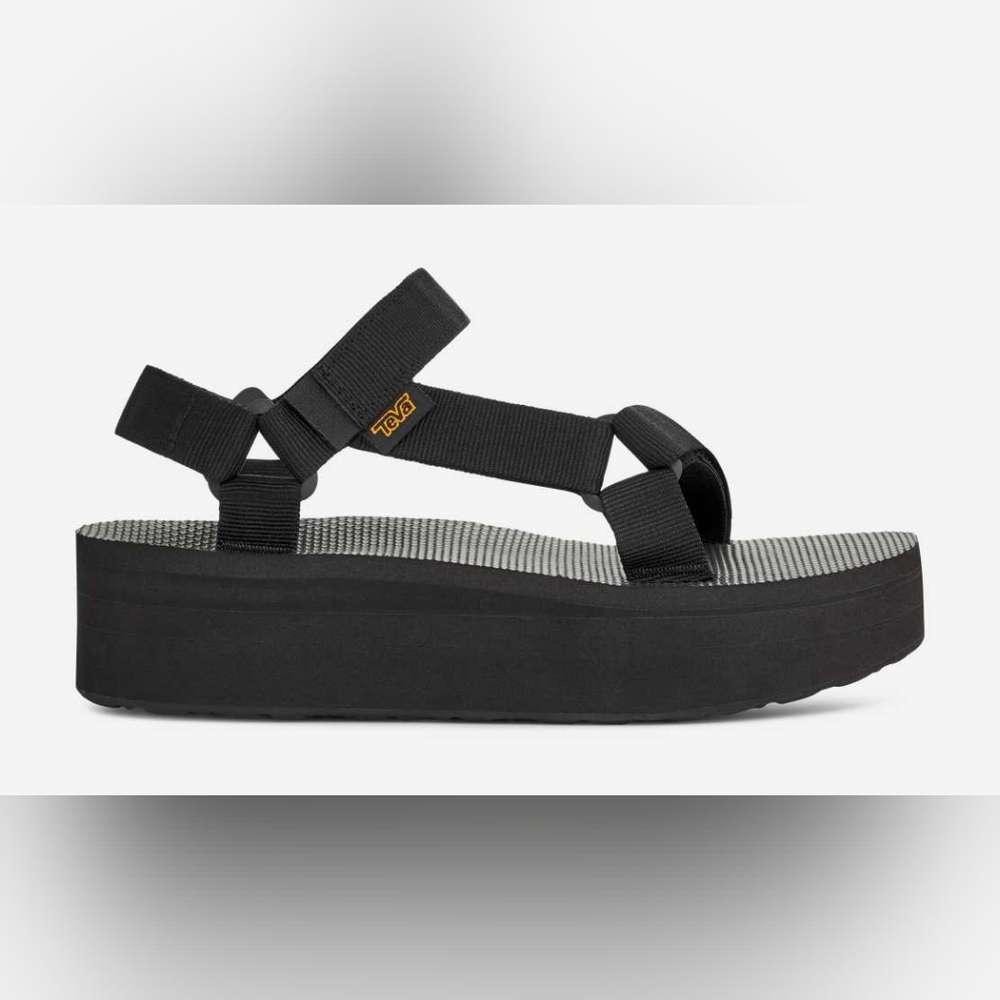 Teva Flatform Universal Platform Sandals Black Women's 8